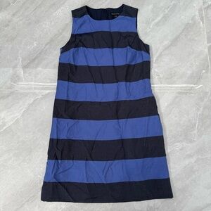Women’s Banana Republic Shimmer Stripe Sleeveless Sheath Dress Size 6 Pockets